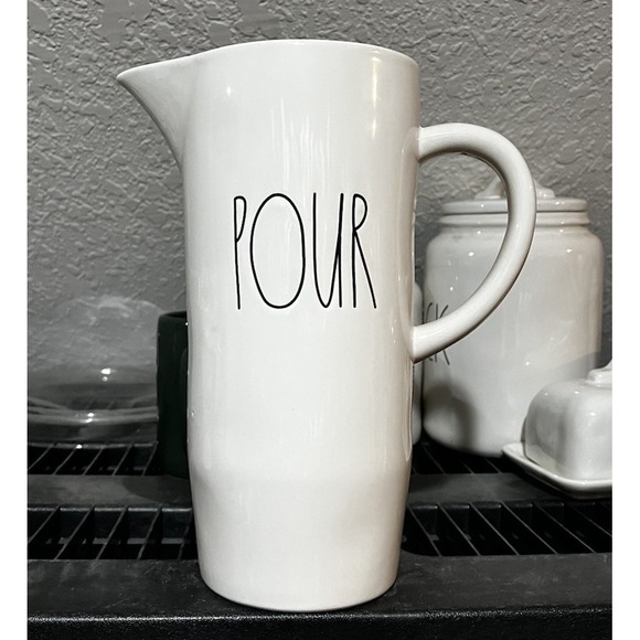 Rae Dunn Other - Rae Dunn POUR Ceramic Tall Pitcher / Vase Artisan Collection OG